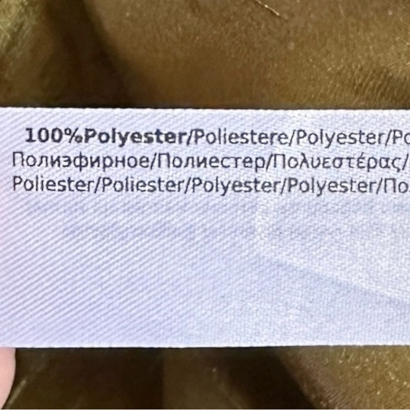 Calliope Olive Green Satin Wrap Trouser Pants Size M NWT Ruched High Rise Dressy - Picture 10 of 10